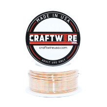 Solid Bare kobbertr?d Rundt udvalg Bright Dead Soft 25 fod 22 gauge