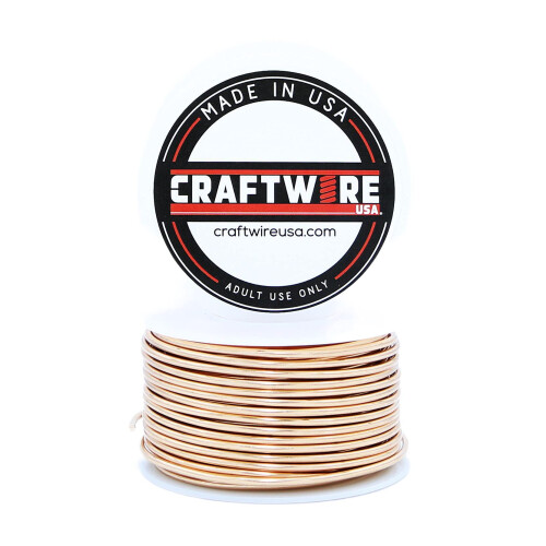 Craftwire USA Solid Bare Bronze Wire Rund Udvalg Dead Soft 5OZ 14 Gauge