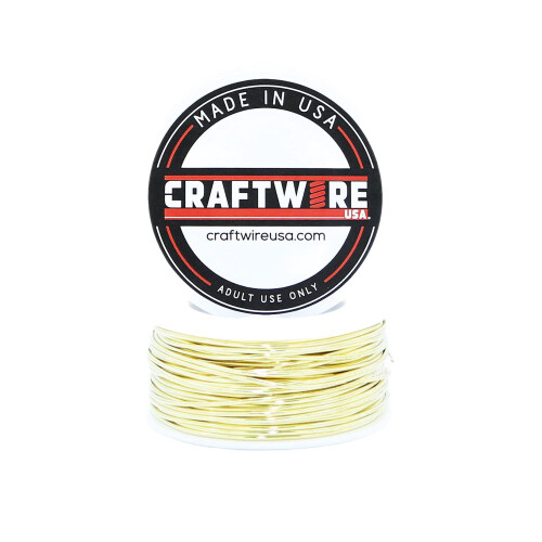 Solid Bare Gul Messing Wire Rund Udvalg Dead Soft 25 FT 20 Gauge 1