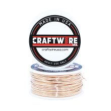 Solid Bare kobbertr?d Rundt udvalg Bright Dead Soft 25 fod 20 gauge