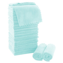 MOONQUEEN Set di salviette ultra morbide di alta qualit - 30,5 x 30,5 cm - Confezione da 24 - Asciugatura rapida - Asciugamani da bagno in vellu