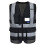A-SAFETY High Visibility sikkerhedsvest sorte lommer 1