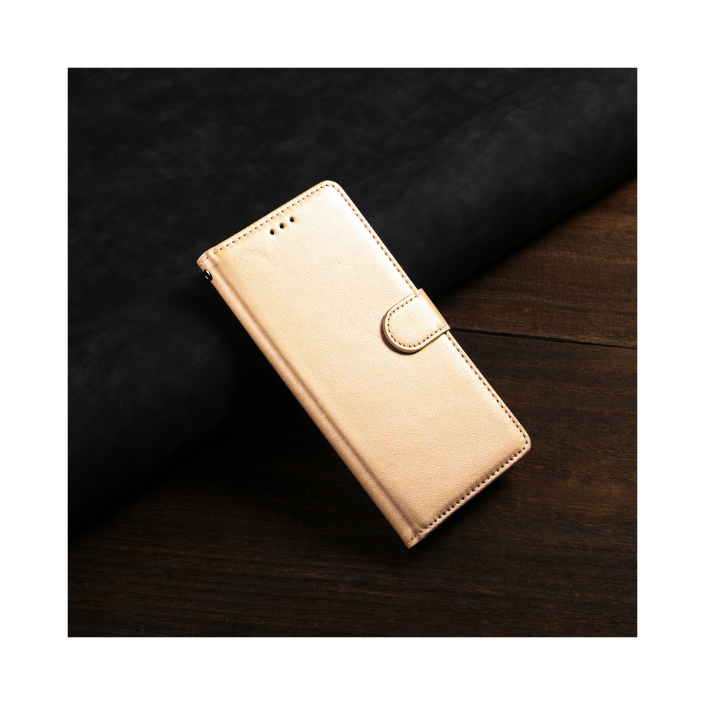 (, For Galaxy S21 Fe) Leather Flip Wallet Case For Samsung Galaxy S24 S2 Gold 967855020723