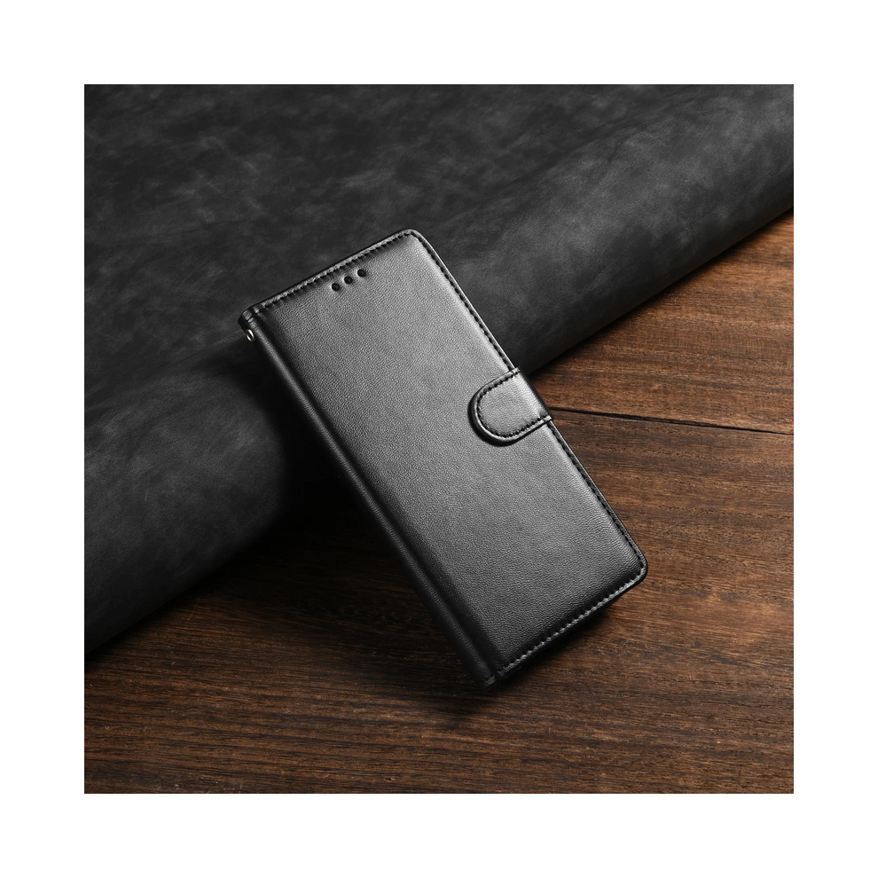 (, For Galaxy S21) Leather Flip Wallet Case For Samsung Galaxy S24 S2 Black 967855020686