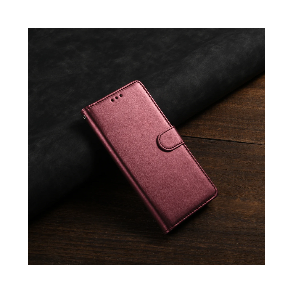 (Winered, For Galaxy S21 Ultra) Leather Flip Wallet Case For Samsung Galaxy S24 S2 967855022291