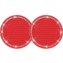 Yousheng Bling Auto Cup Onderzetters Kristallen Auto Bekerhouder Coaster Strass Universeel Voertuig Anti Slip Auto Insert Coaster Geschikt voor de me