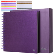 Mr. Pen-Scrapbook Photo Album z 400PCS Naklejki narozne 8 x 8 cali 80 puste strony album album zdjecie zdjecie zdjecie ksiazka ksiazka zdjecie zd