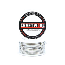 Craftwire USA Solid Bare Nikkel S?lv Wire Rund Udvalg Dead Soft 25 FT 18 Gauge