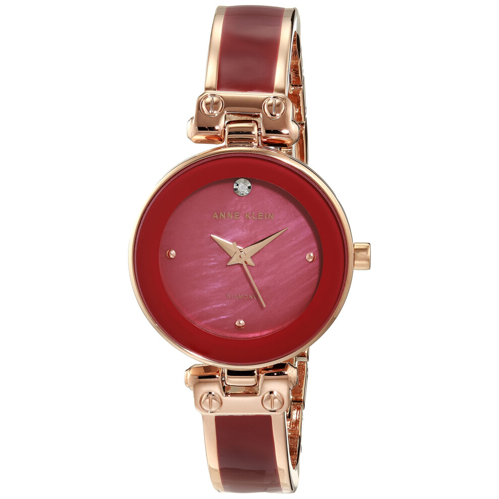 Montre-bracelet Anne Klein pour femme avec cadran en diamant v   ritable