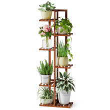 Rossny Plant Stand Indoor 6 Tier 7 Plante en bambou en pot Stands pour les plantes interieures Plant Plant Stand Plante Tier Stands Plante etager