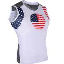 Exxact Sports Brustschutz fr Jugendliche, Baseball, Brustbeinschutz, Softball, Mdchen (Patriot YXL)
