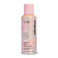 Eva NYC Kweeen s?lv glitterspray til krop og h?r til shimmer Vaskbar glitter h?rspray til enhver festlook 4,9 oz