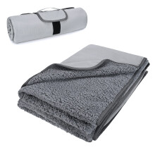 Tirrinia Outdoors Waterdichte Deken 59 x 79 Sherpa Fleece Stadium Winddichte Deken voor Boot Reizen Kamperen Hiken Voetbal - Machine