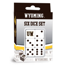 Masterpieces Game Day - NCAA Wyoming Cowboys - 6-delad laglogotyp trningsset - D6 Standardstorlek