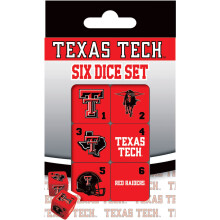 MasterPieces Game Day - NCAA Texas Tech Red Raiders - 6-delad laglogotyp trningsuppsttning - D6 Standardstorlek