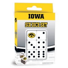 Masterpieces Game Day - NCAA Iowa Hawkeyes - 6-delad laglogotyp trningsset - D6 standardstorlek