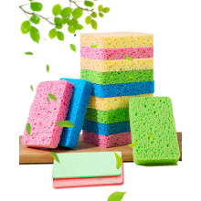 12-Count Kitchen Sponges- Compressed Cellulose Sponges Non-Scratch Natural Dish Sponge for Kitchen Bathroom Cars  Funny Cut-Outs DIY for Kids