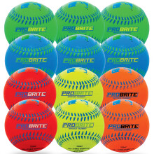 Franklin Sports - Pro Brite - Teeball in gomma neon - MLB - Tball per ragazzi - Baseball Softball - Uso interno ed esterno