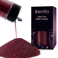 Renfio Ultra jemn trpytiv prek s kovovou pryskyric trpytky 2,11 oz (60 g) PET vlocky Remesln flitry 1/128"""" 0,008"""" 0,2 mm epoxidov cipy vlock