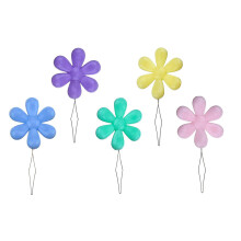 BEADNOVA Sticknadeleinfdler-Werkzeug, 5 Stck, Kunststoff, Blumenkopf, Nhmaschine, Nadeleinfdler fr Handnhen, Kreuzstich, Basteln, Stricken, Qui