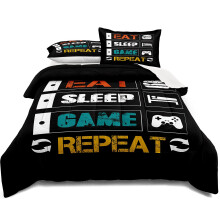 lris Beddengoed Gaming Trooster Set Twin Size voor Jongens Kinderen Game Room Decor Video Game Gamer Trooster Tieners Slaapkamer Gamepad Beddengoed S
