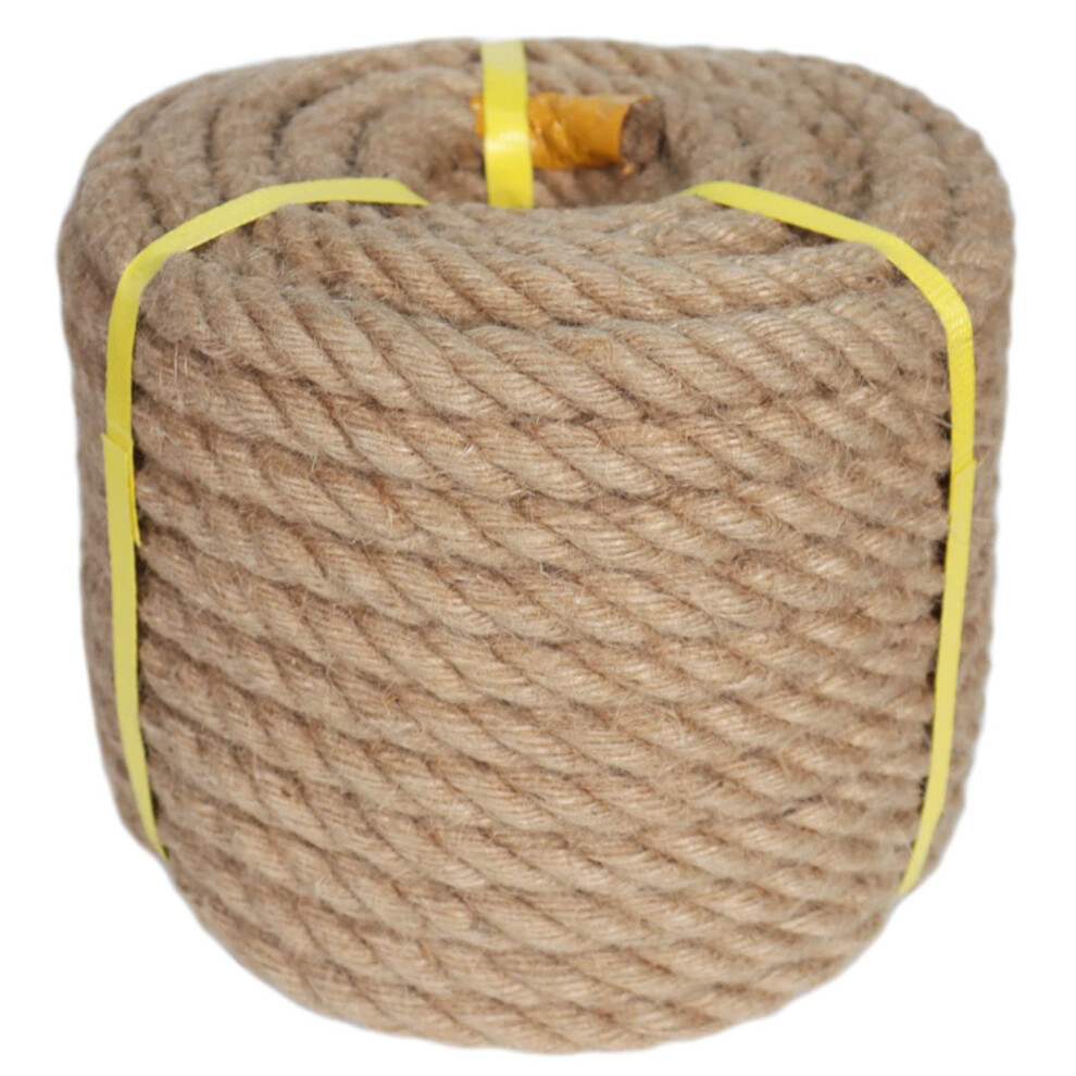 Twisted Manila Rope 3/4 in x 100 ft Jute Rope Natural Hemp Rope for Crafting  Swing Bed  Railing  Docks-image-OPC-PFKTJ75-NEW