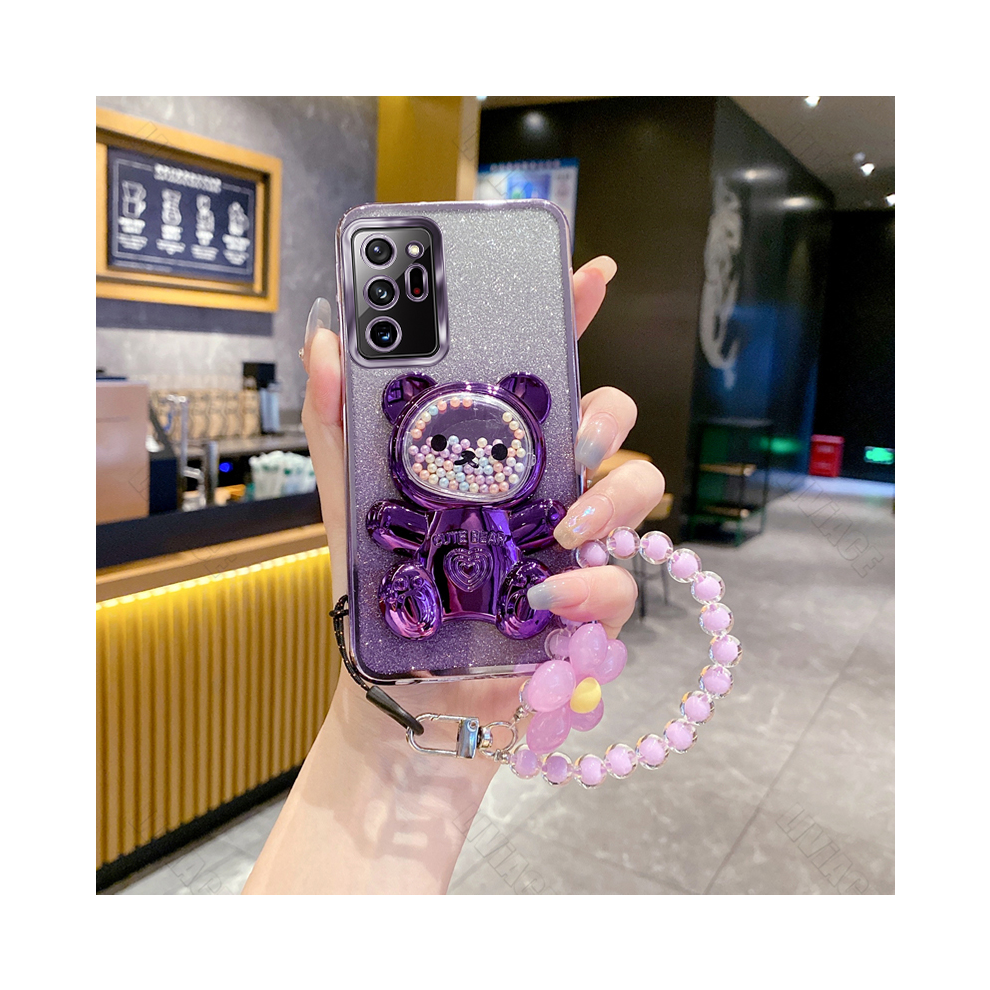 (, Note 10) Note8 Note9 Note10 Note20 Flower Strap Bear Phone Purple 967855162379
