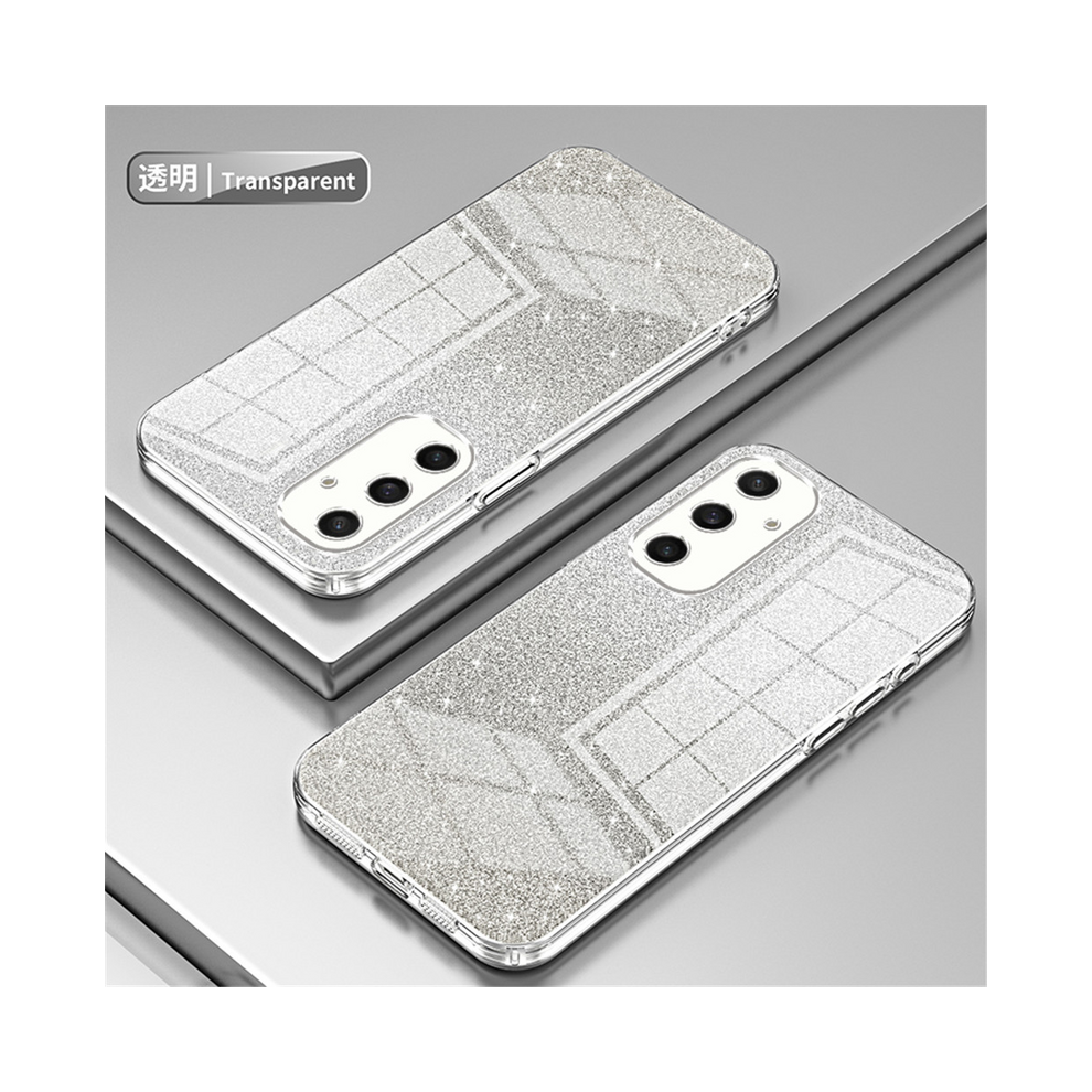(4, For Samsung S22) Luxury Gradient Glitter Bling Plating Case For Sam 967855146188