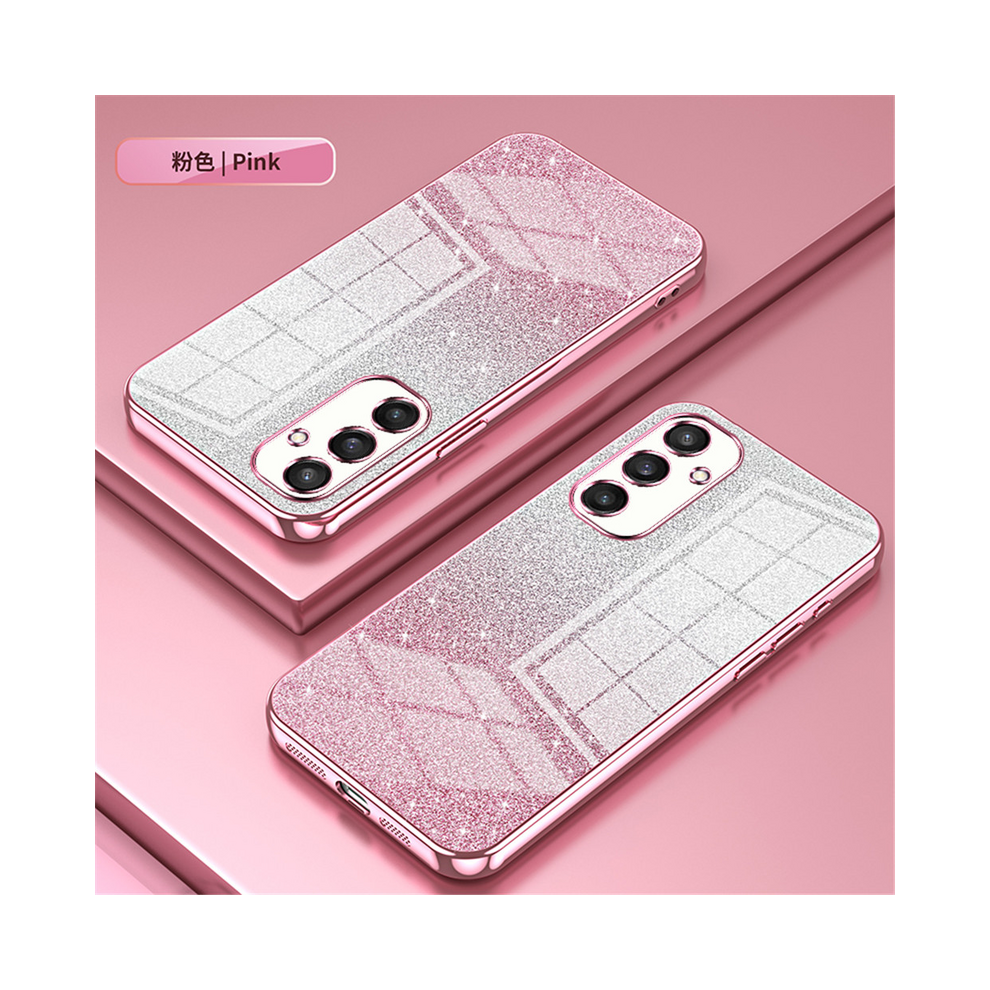 (1, For Samsung S22) Luxury Gradient Glitter Bling Plating Case For Sam 967855146232