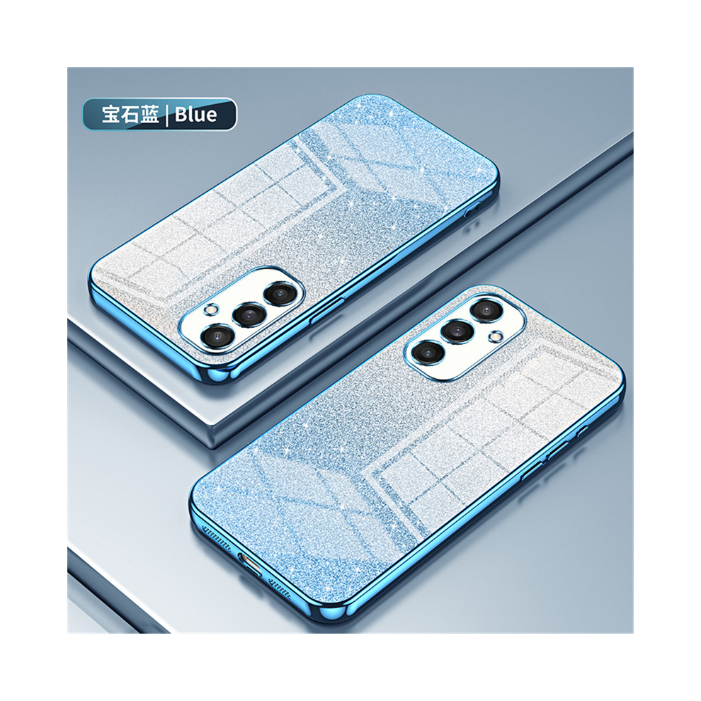 (2, For Samsung S22) Luxury Gradient Glitter Bling Plating Case For Sam 967855146249
