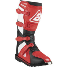 Answer Racing 446630 Equipo de protecci   n para motocross y deportes de motor: Botas AR1 negras/rojas, talla 12, 1 par