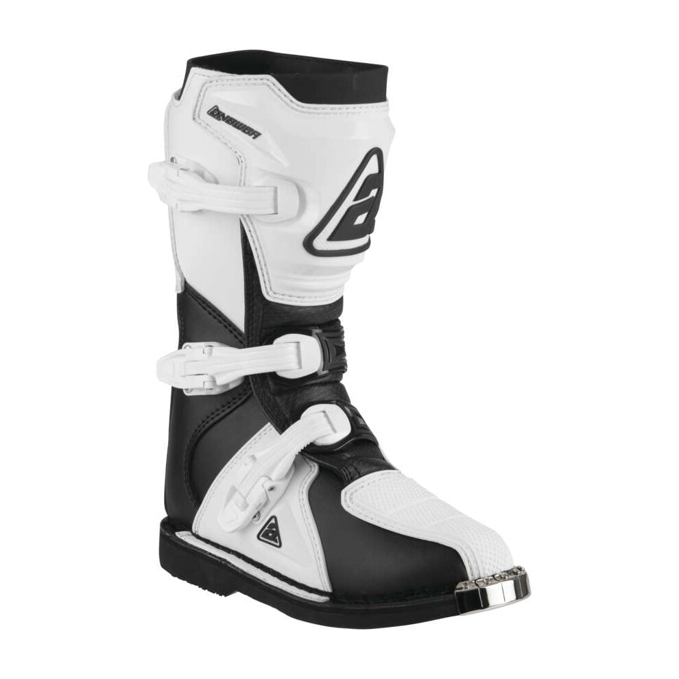 Answer Racing 446649   quipement de protection pour motocross Powersports  : bottes AR1 noires/blanches, taille enfant 3, 1 paire