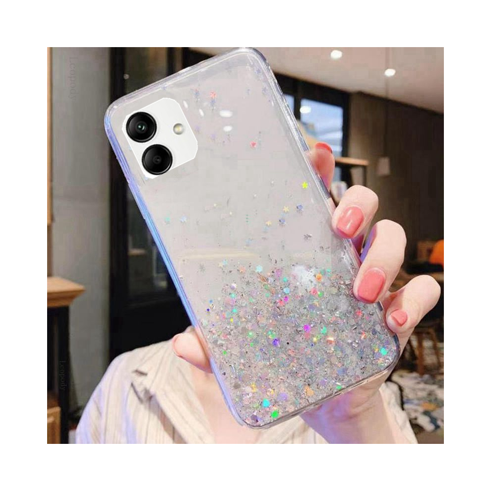 (Transparent Case, For Samsung A04e) Luxury Bling Glitter Phone Case For Samsung Galaxy 967855165936