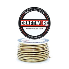 Craftwire USA Solid Bare R?d Messing Wire Rundt Udvalg Dead Soft 5OZ 12 Gauge