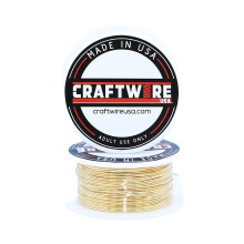Solid Bare R?d Messing Wire Runde Valg Bright Dead Soft 25 fod 24 gauge