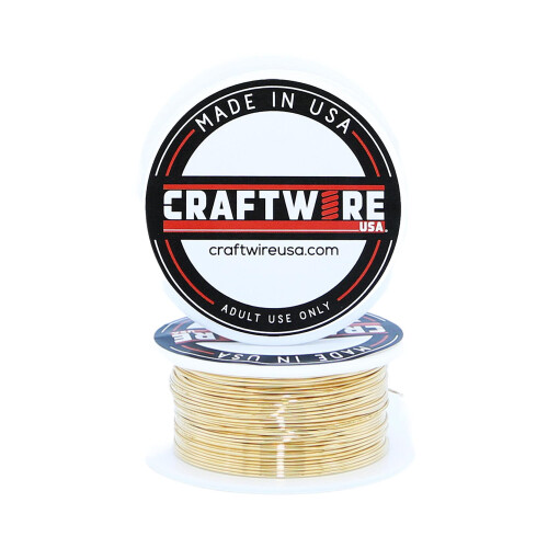 Solid Bare R?d Messing Wire Runde Valg Bright Dead Soft 25 fod 24 gauge