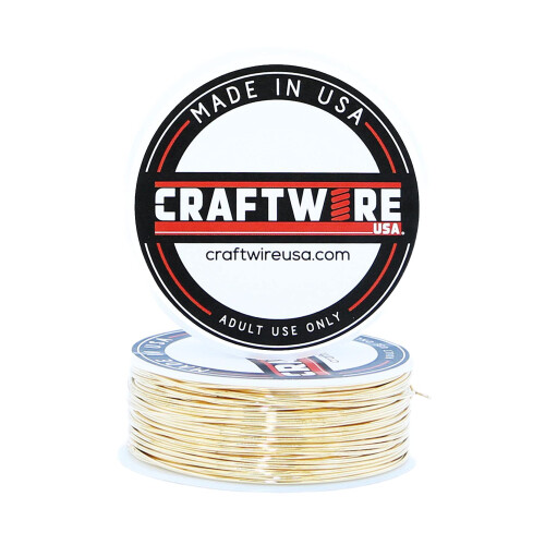 Craftwire USA Solid Bare R?d Messing Wire Rundt Udvalg Dead Soft 5OZ 20 Gauge R?d Messing Dead Soft