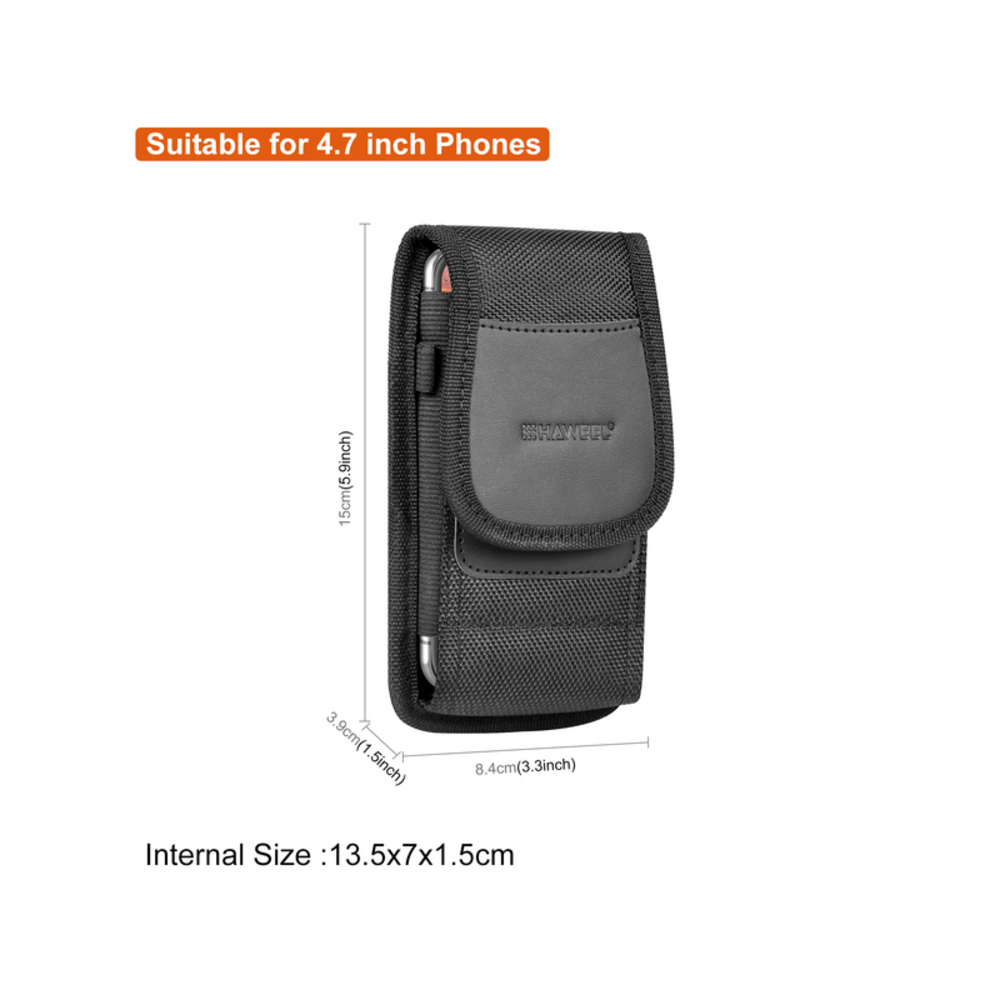 (vertical L) 4.7-6.8inch Phone Nylon Pouch Multifunction Cell P