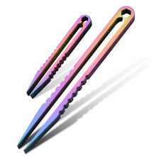 Canku 2db mini csipesz titn hordozhat titn tvzet EDC csipesz tllo kemping kltri utazs mini eszkz (sznes)