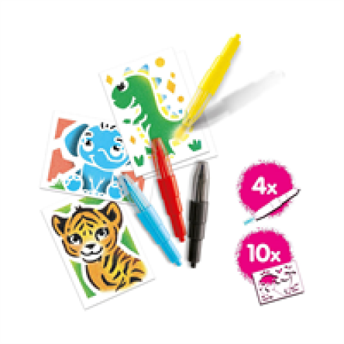 John Adams John Adams Blopens Animal Mini Kit Blow Airbrush Effects - Multicolour 1