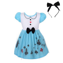 Dressy Daisy Princess Pue Vaatteet Halloween Fancy Party Tylli hame Kesäasu hiusrenkaalla taaperoisille tytöille Koko 5T Tyyli 3