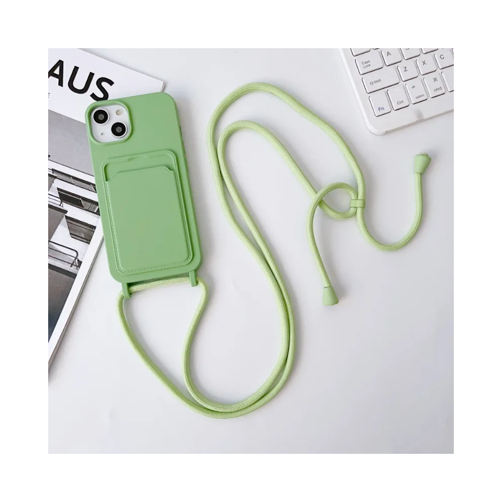 (, Iphone 11) Crossboby Lanyard Rope Phone Case For Iphone 16 15 Green 967855168685