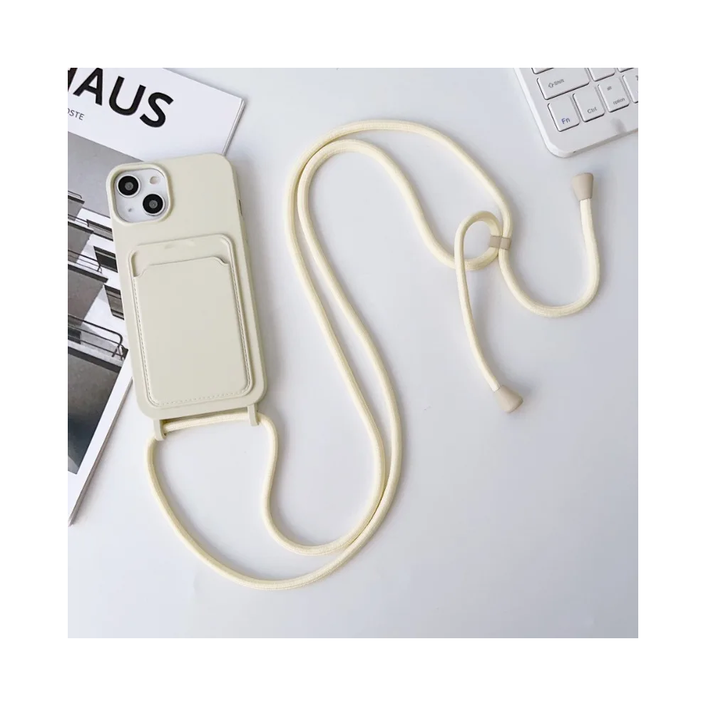 (, Iphone 11) Crossboby Lanyard Rope Phone Case For Iphone 16 15 White 967855168814