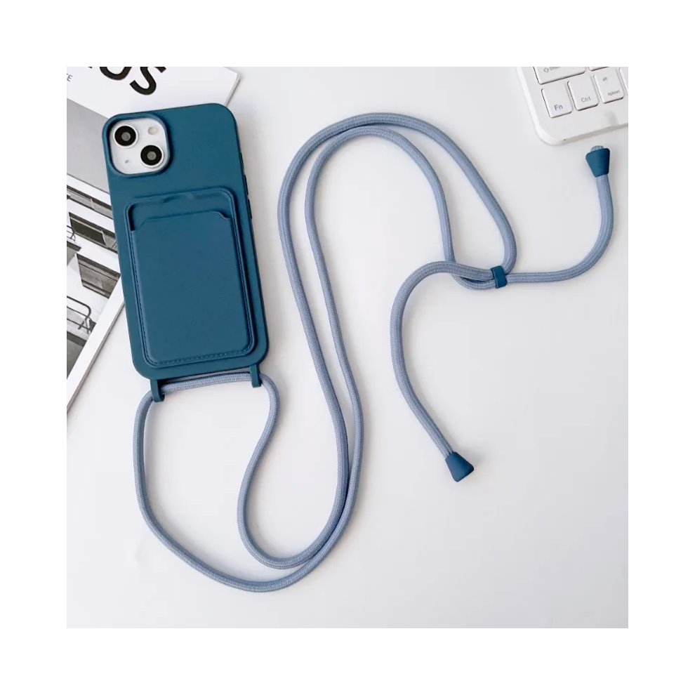 (, Iphone 11) Crossboby Lanyard Rope Phone Case For Iphone 16 15 Blue 967855168845