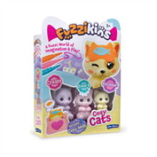 John Adams Fuzzikins Cozy Cats Doll Set - Multicolour