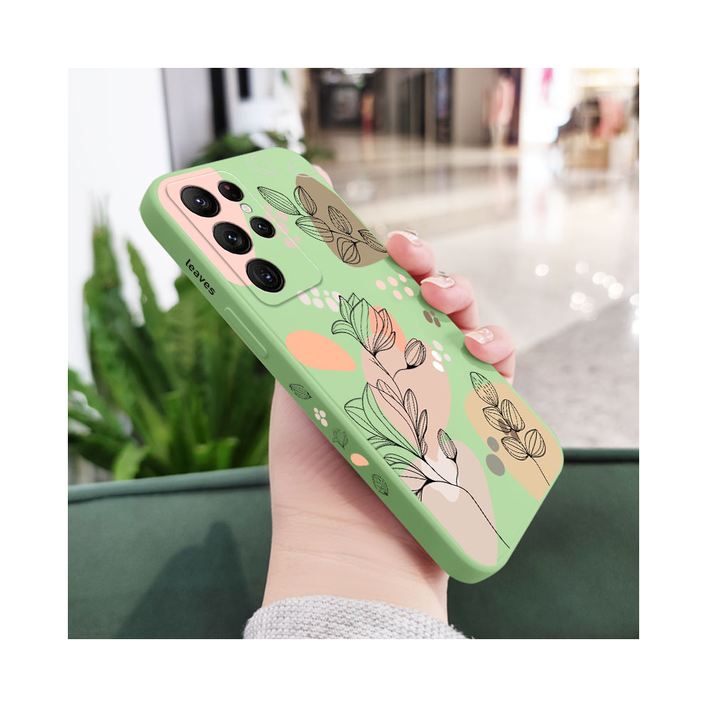 (Light Galaxy S23) Abstract Plants Phone Case For Samsung Galaxy S25 Green 931287550493