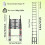 Multi-Purpose Folding with Detachable Hooks, Stainless Steel Ladders 14 Adjustable Steps, Extendable Resistant Foldable Ladder, Max Load 150kg 2