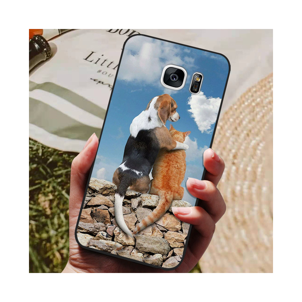 (42, For Samsung S6 Edge) For Samsung Galaxy S7 Edge Silicone Case Cute Patt 931287562021