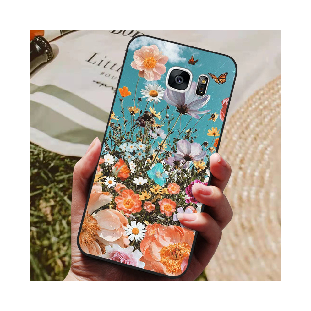 (25, For Samsung S7) For Samsung Galaxy S7 Edge Silicone Case Cute Patt 931287562557