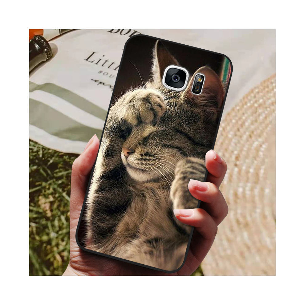 (19, For Samsung S6 Edge) For Samsung Galaxy S7 Edge Silicone Case Cute Patt 931287562786